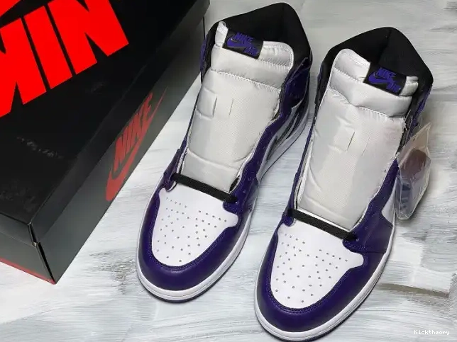 Kicktheory Jordan Air Purple Court 555088-500 OG High 1 0624